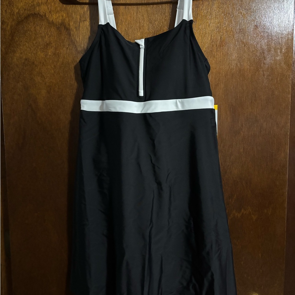 Black and White Swim Dress